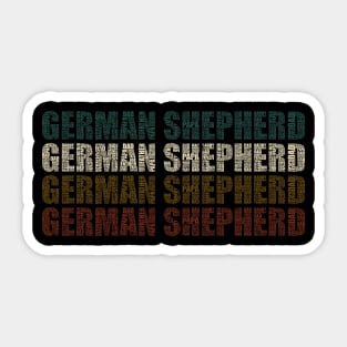 German Shepherd Dad - Funny Dog Lovers Gift For Papa Sticker